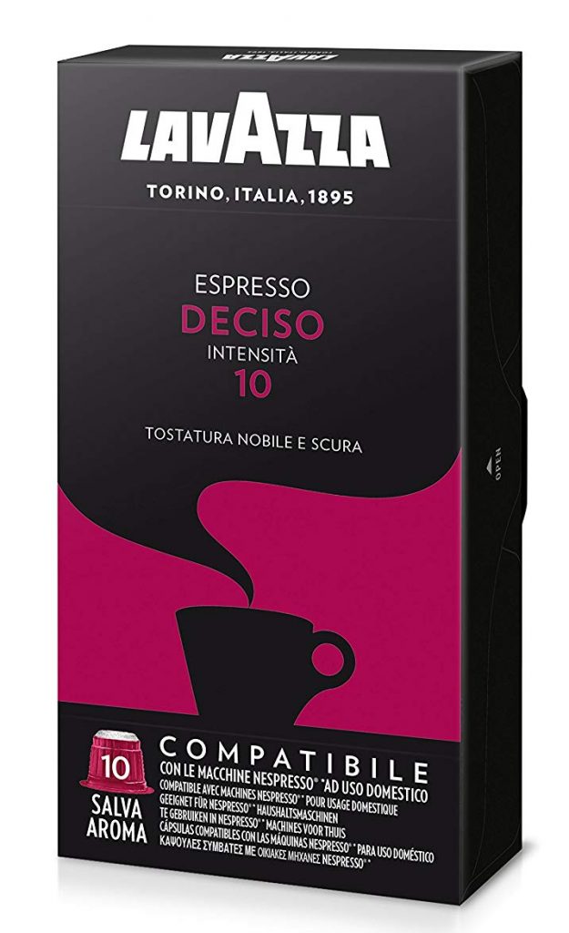 Lavazza Capsule Compatibili Nespresso Espresso Deciso - 10 confezioni da 10 capsule [100 capsule]