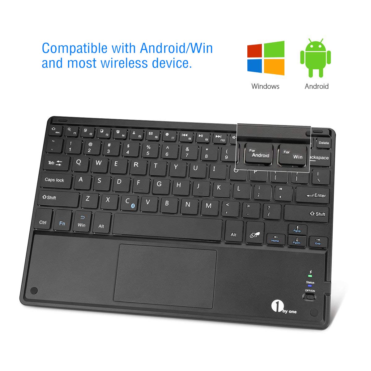 Tastiera Bluetooth Ultra Sottile Multi Touch per Android e Windows