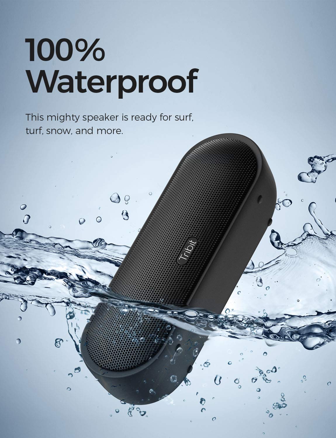 Cassa Altoparlante Bluetooth Portatile 24W, Tribit Maxsound Plus Speaker Bluetooth waterproof IPX7, 24 Ore di Play con XBass suono potente per Smartphone, Computer, TV, Viaggio