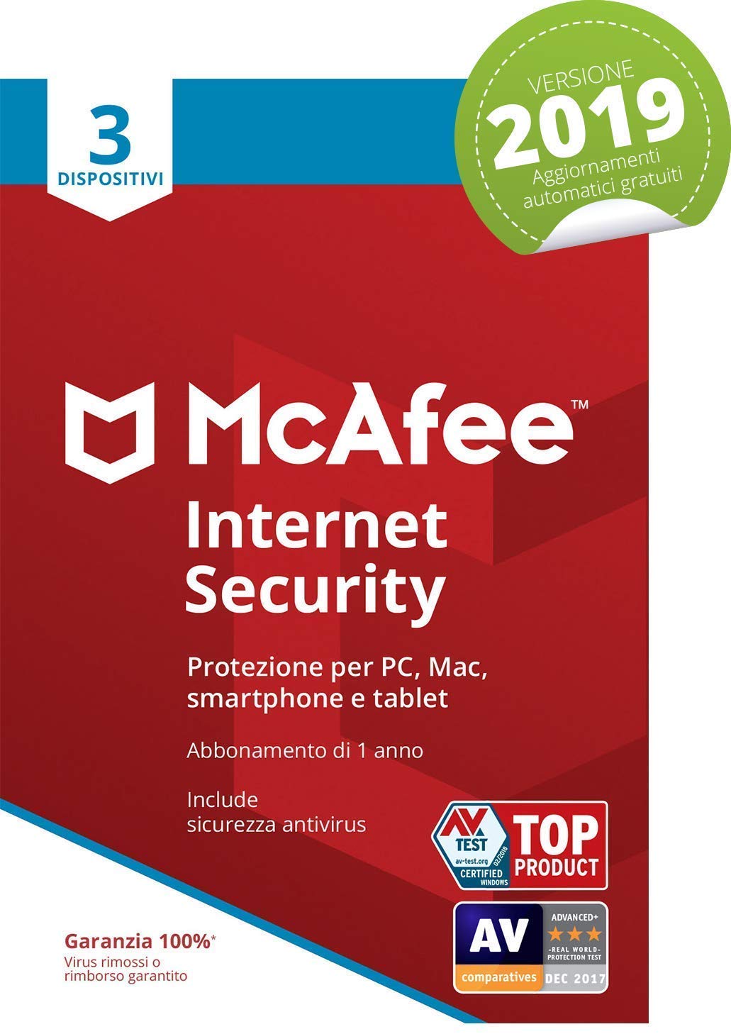 McAfee Internet Security 2019 - 3 Dispositivi