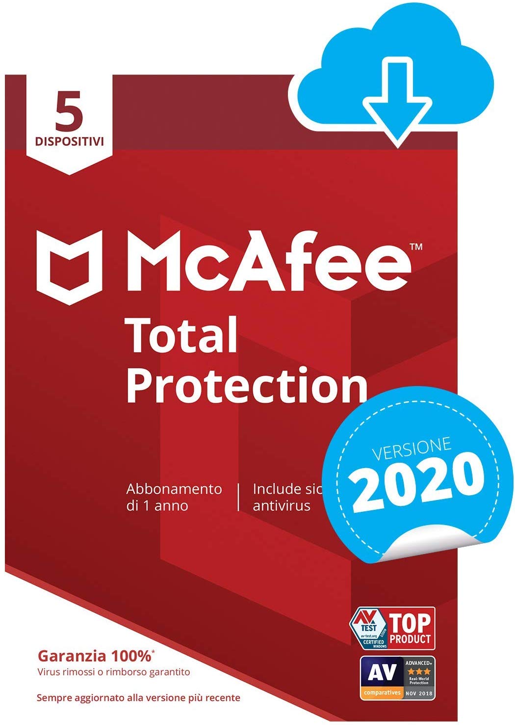 McAfee Total Protection 2020 | 5 Dispositivi