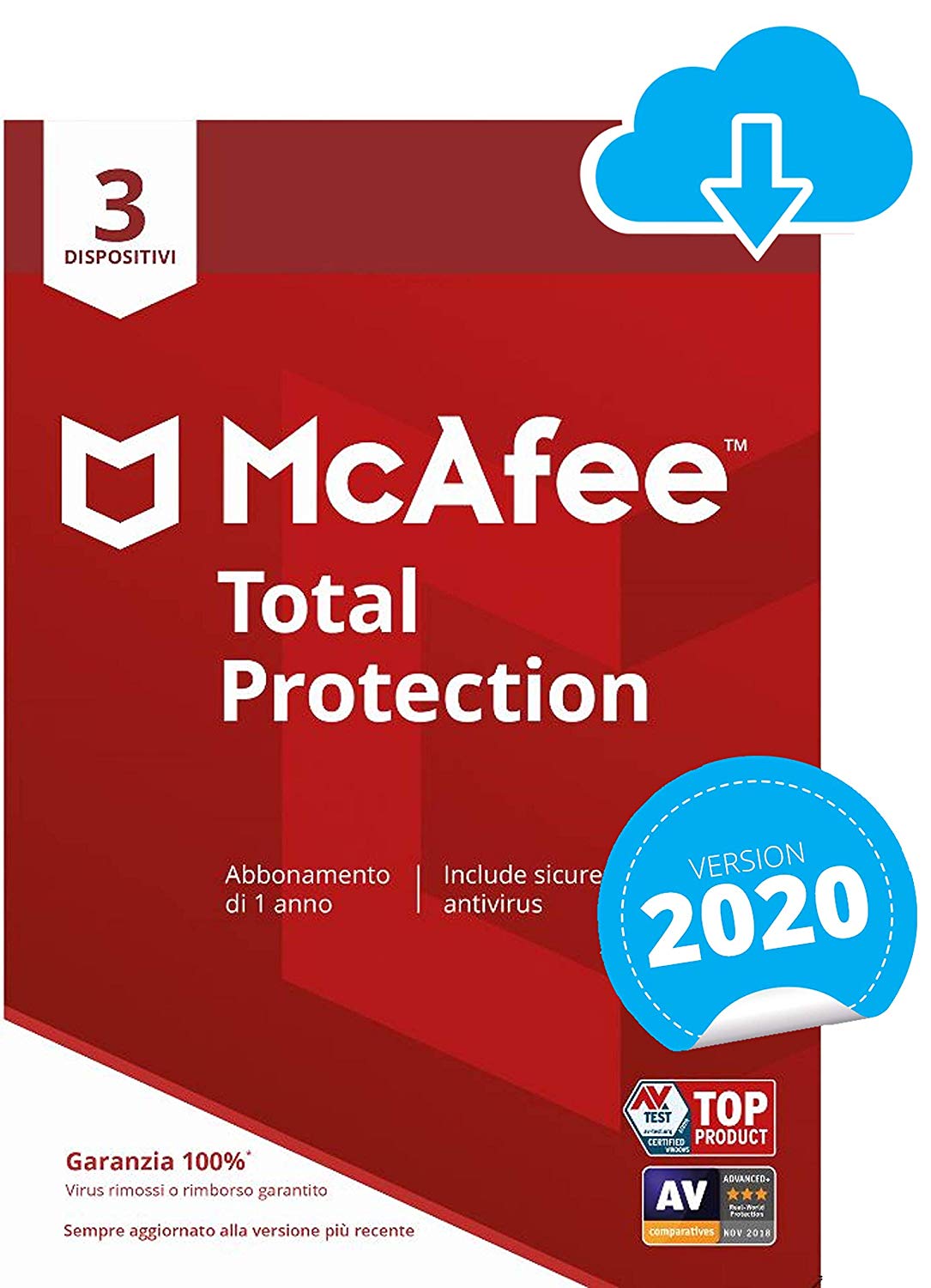 McAfee Total Protection 2020 - 3 Dispositivi