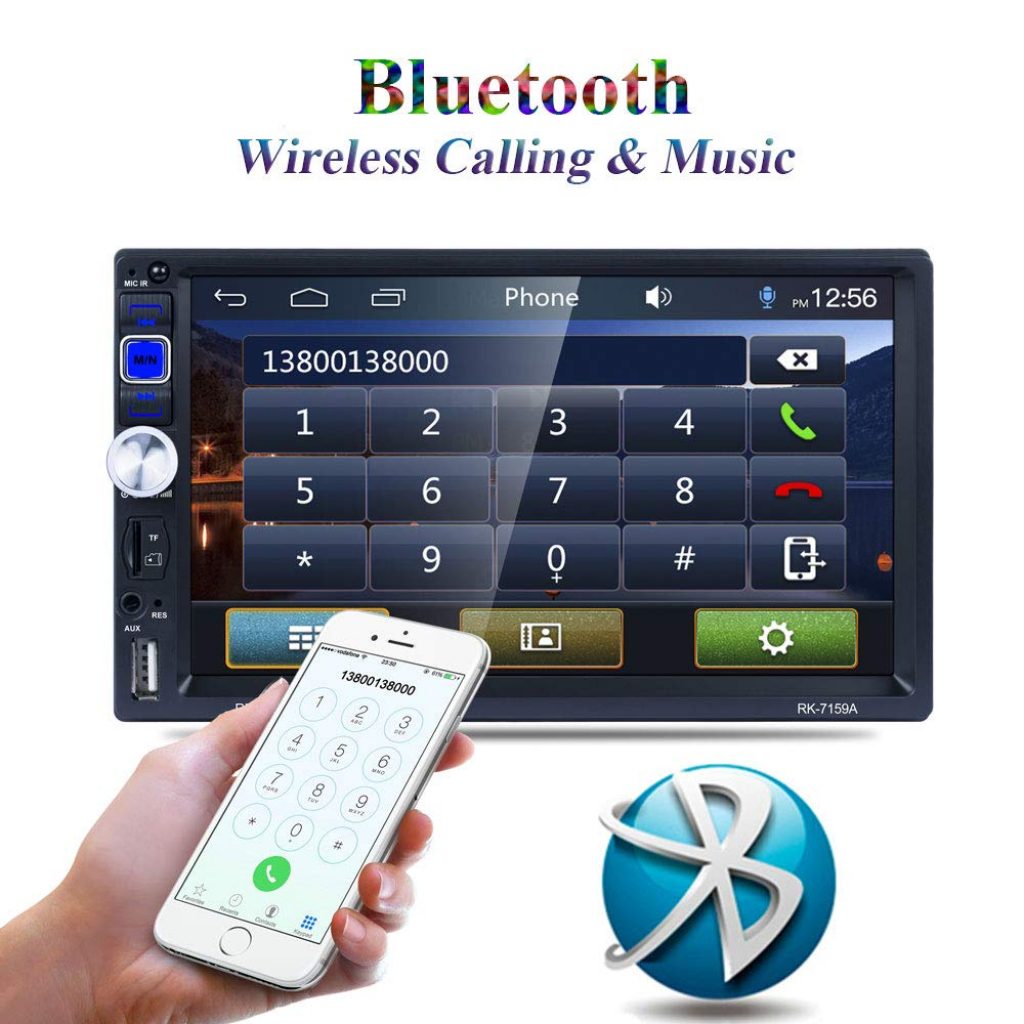 Autoradio Bluetooth 2 DIN - Stereo 7 Pollici Touchscreen