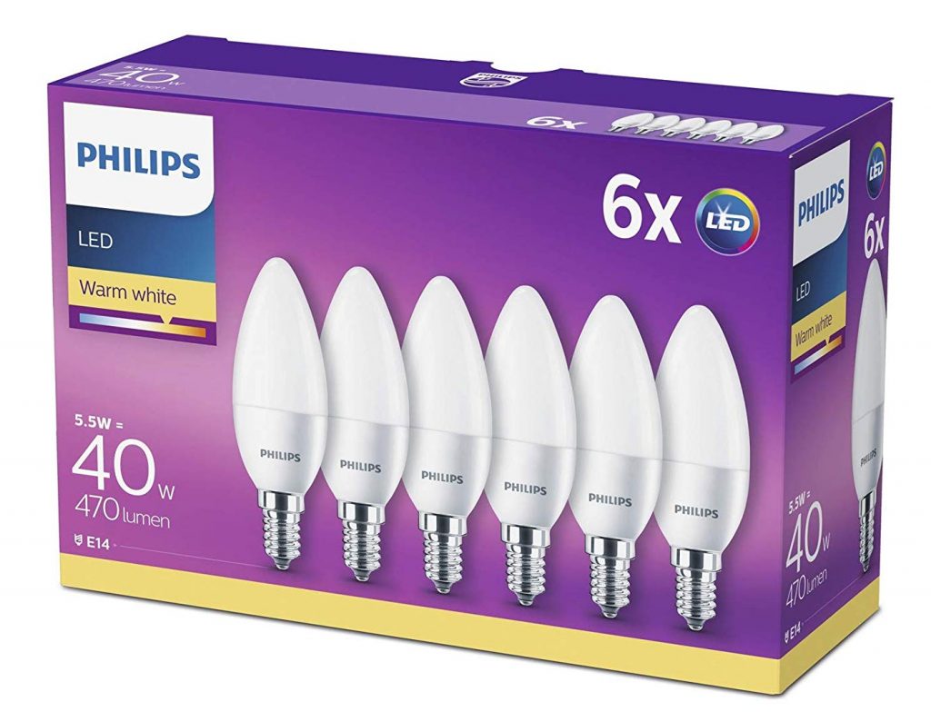 Philips Lampadine LED Candela E14 - 6pz