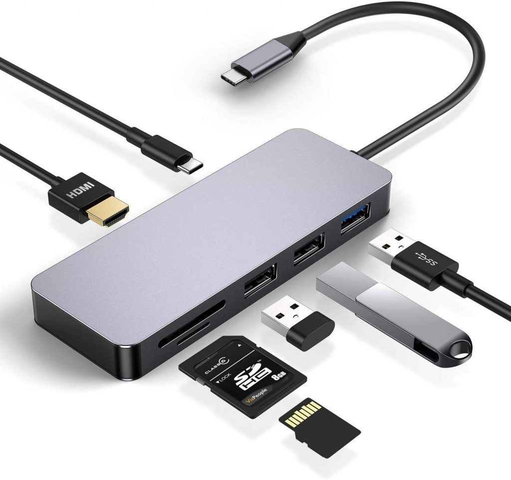 Hub USB C 7 in 1 Multipiattaforma