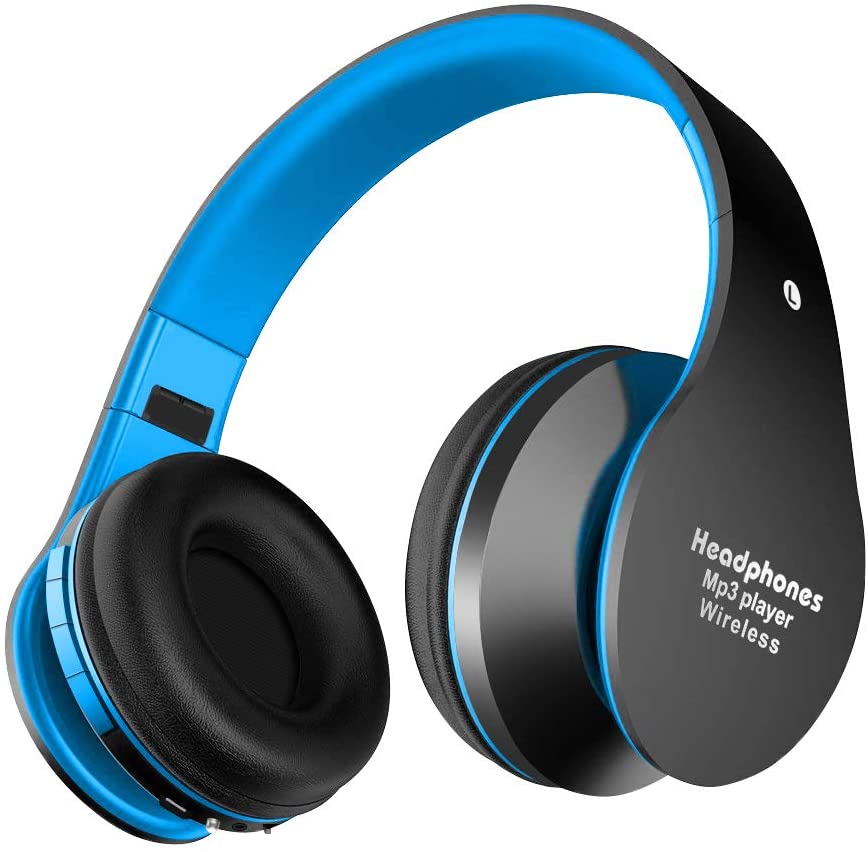 Alitoo Bluetooth Cuffie Stereo Pieghevole - Blu