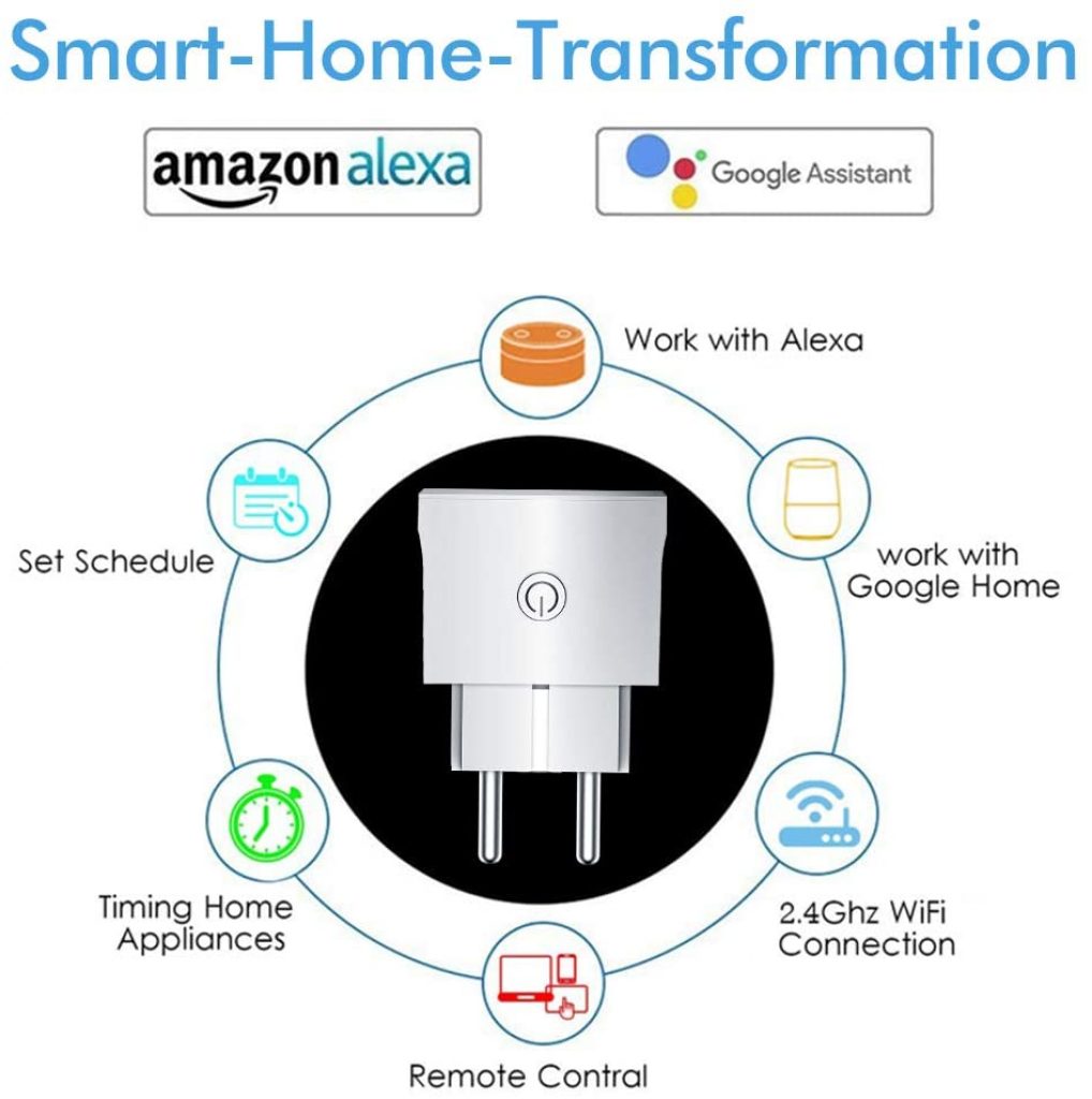 Presa Smart Mini WiFi - compatibile con Alexa (4 Pezzi) 