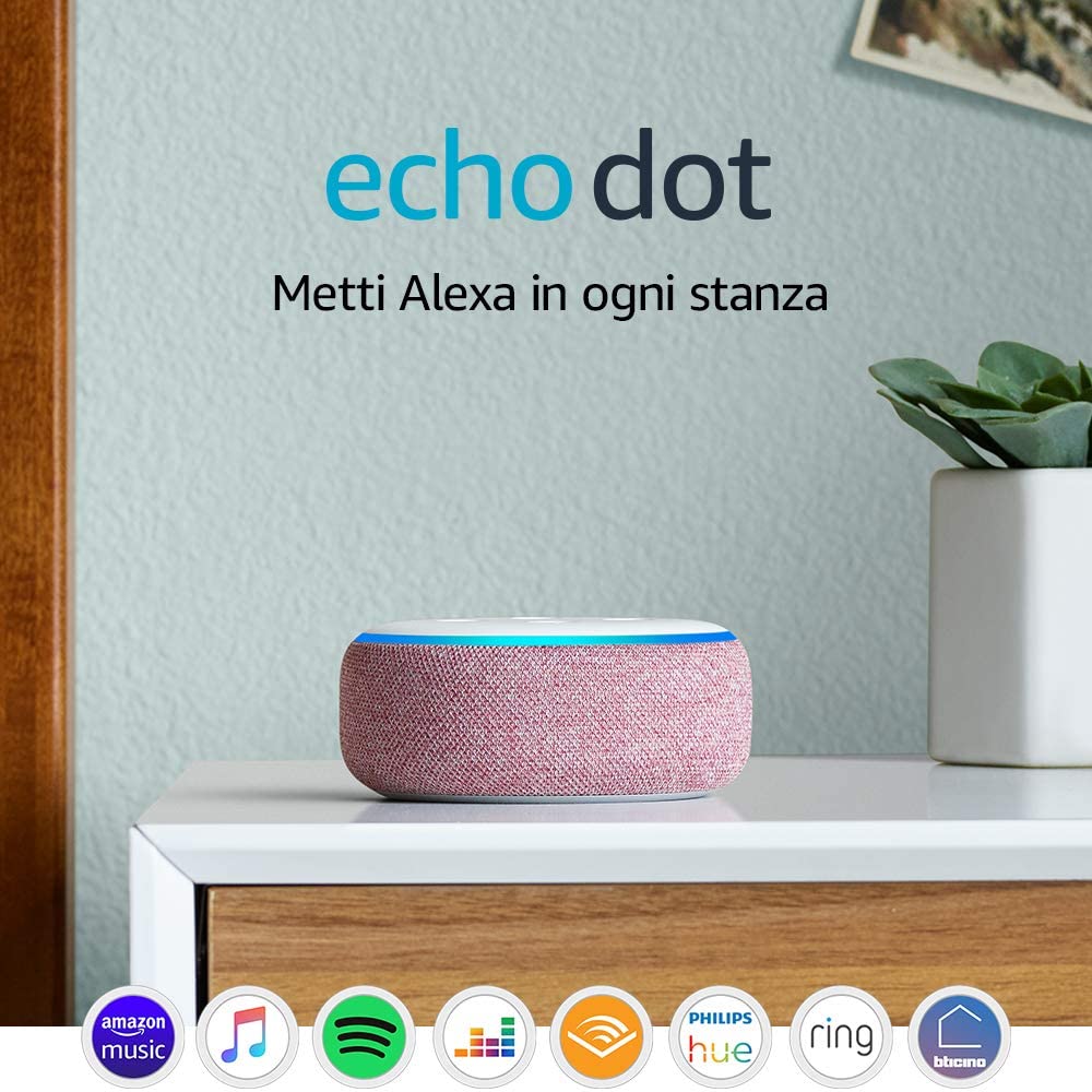 Echo Dot (3ª gen.) - Altoparlante intelligente Alexa color Malva