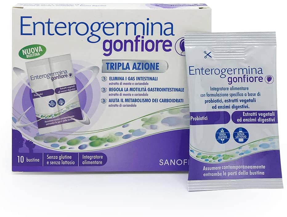 Enterogermina Gonfiore Integratore alimentare - 10 bustine
