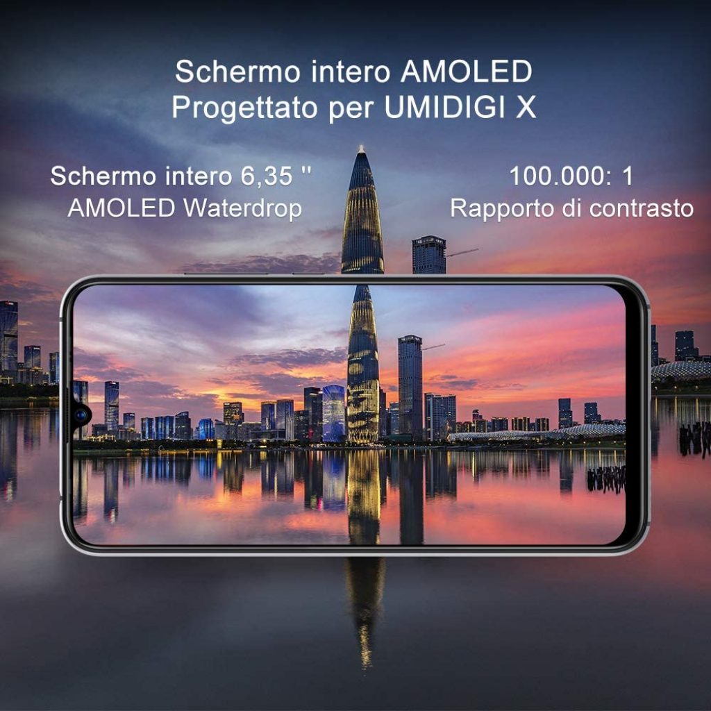 Smartphone UMIDIGI X 6.35" – Fiamma Nero