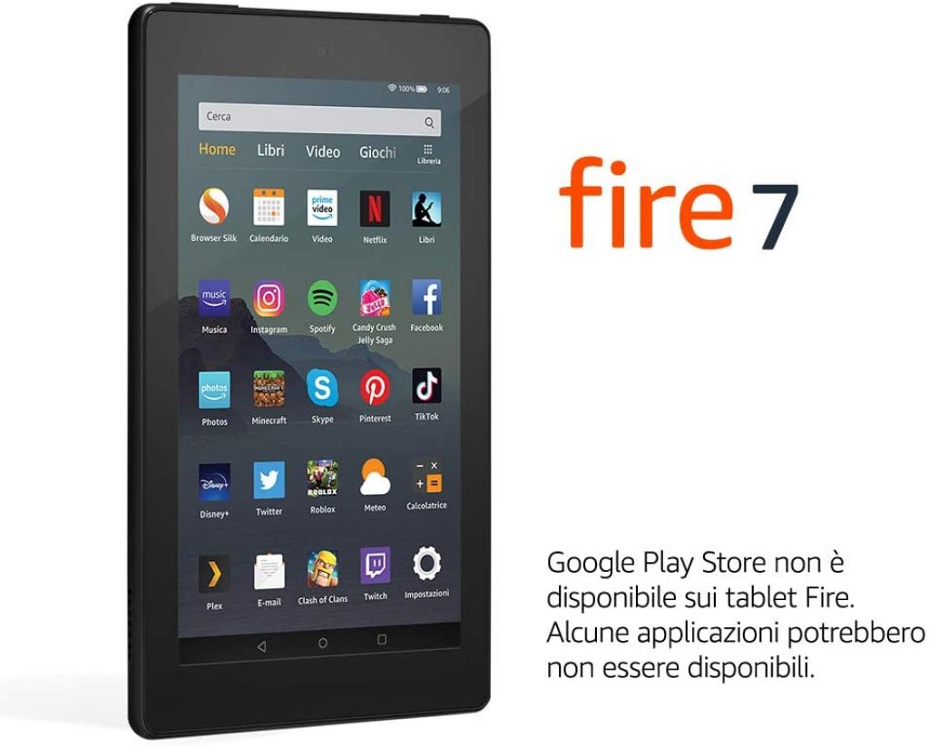 Tablet Fire 7 - 7" 32 GB (Nero) - con offerte speciali