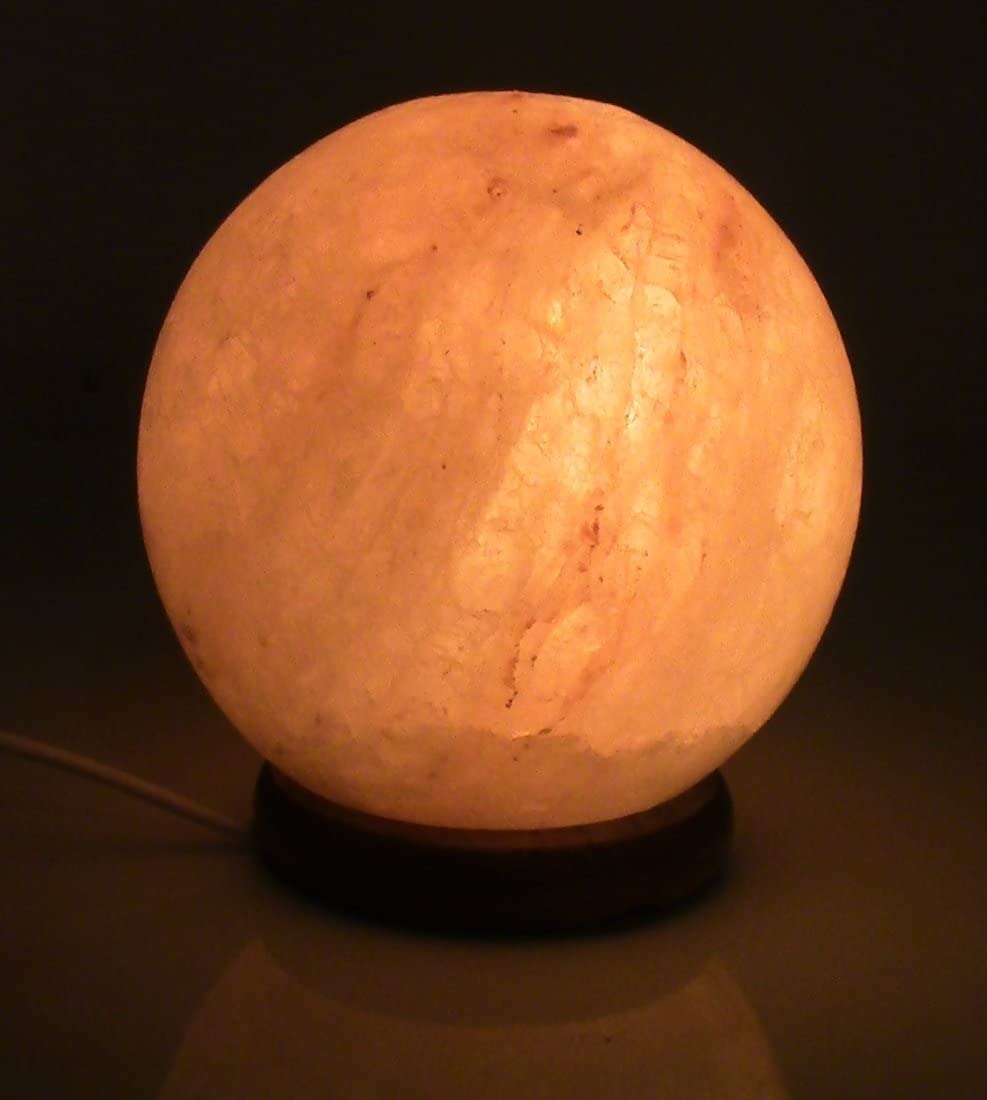 Lampada di Sale Himalaya a forma sferica