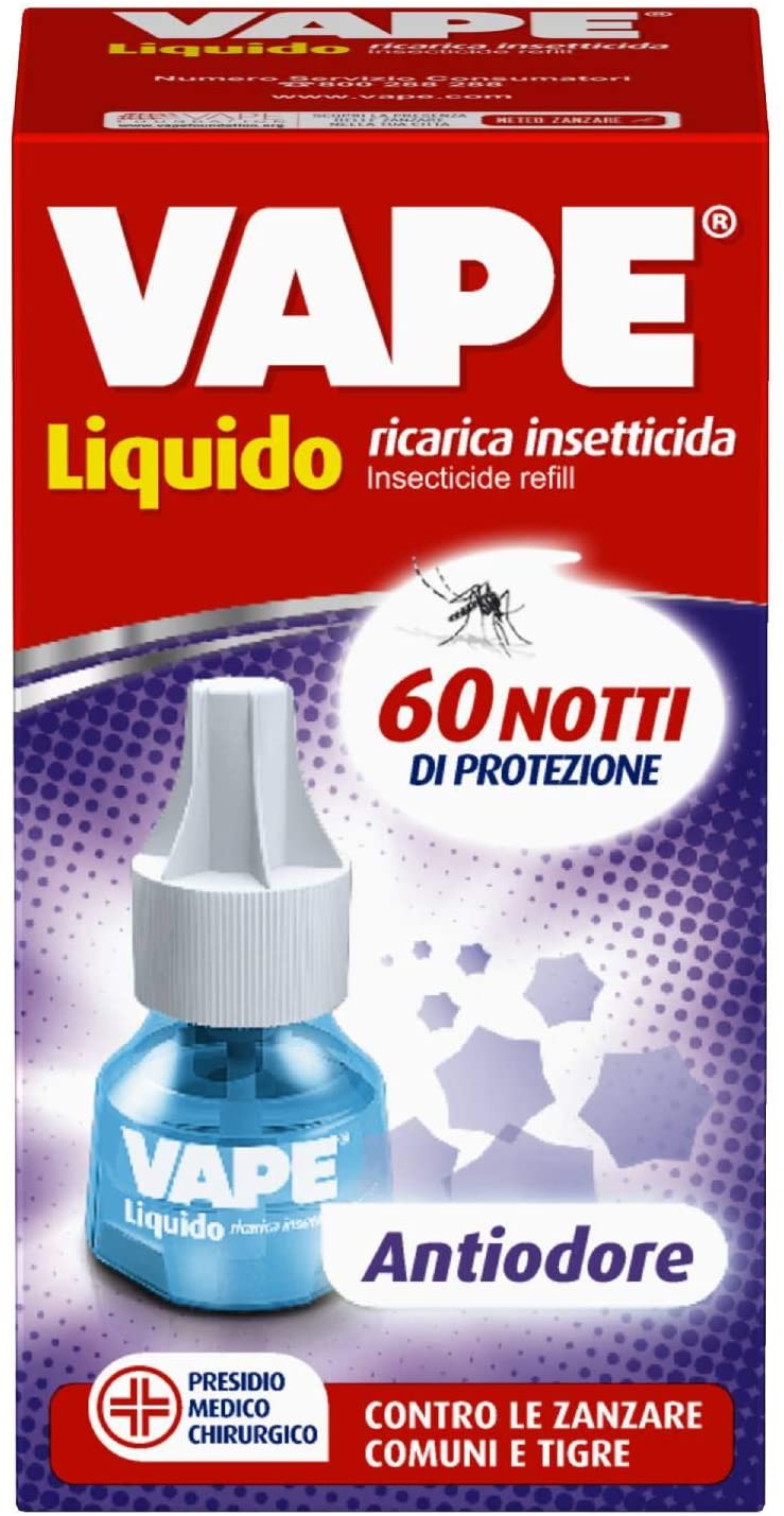 Vape Ricarica Liquida Antiodore - Protegge da Zanzare