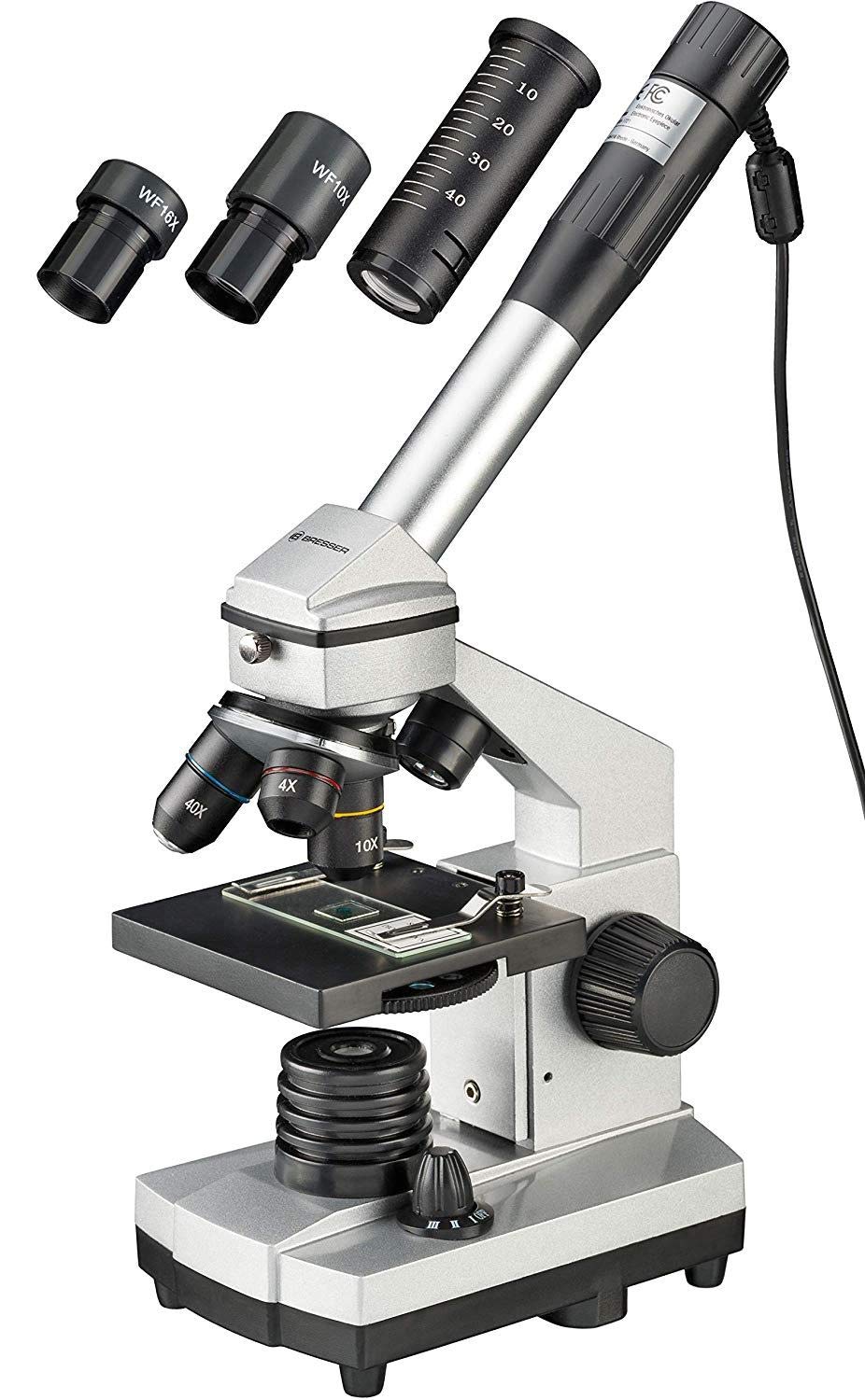 Bresser Junior Microscopio 40x-1024x con Camera Oculare