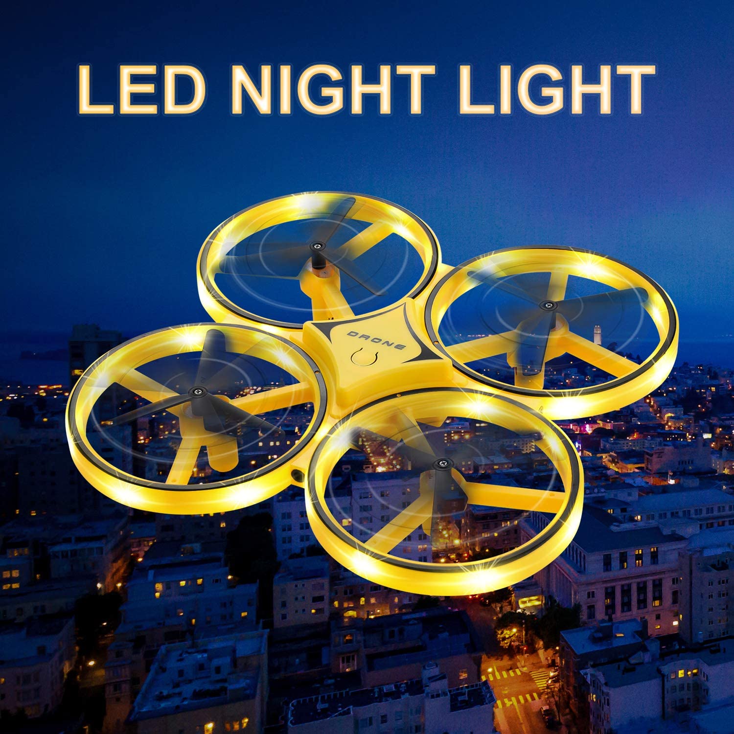Drone con LED con Controllo Gestuale
