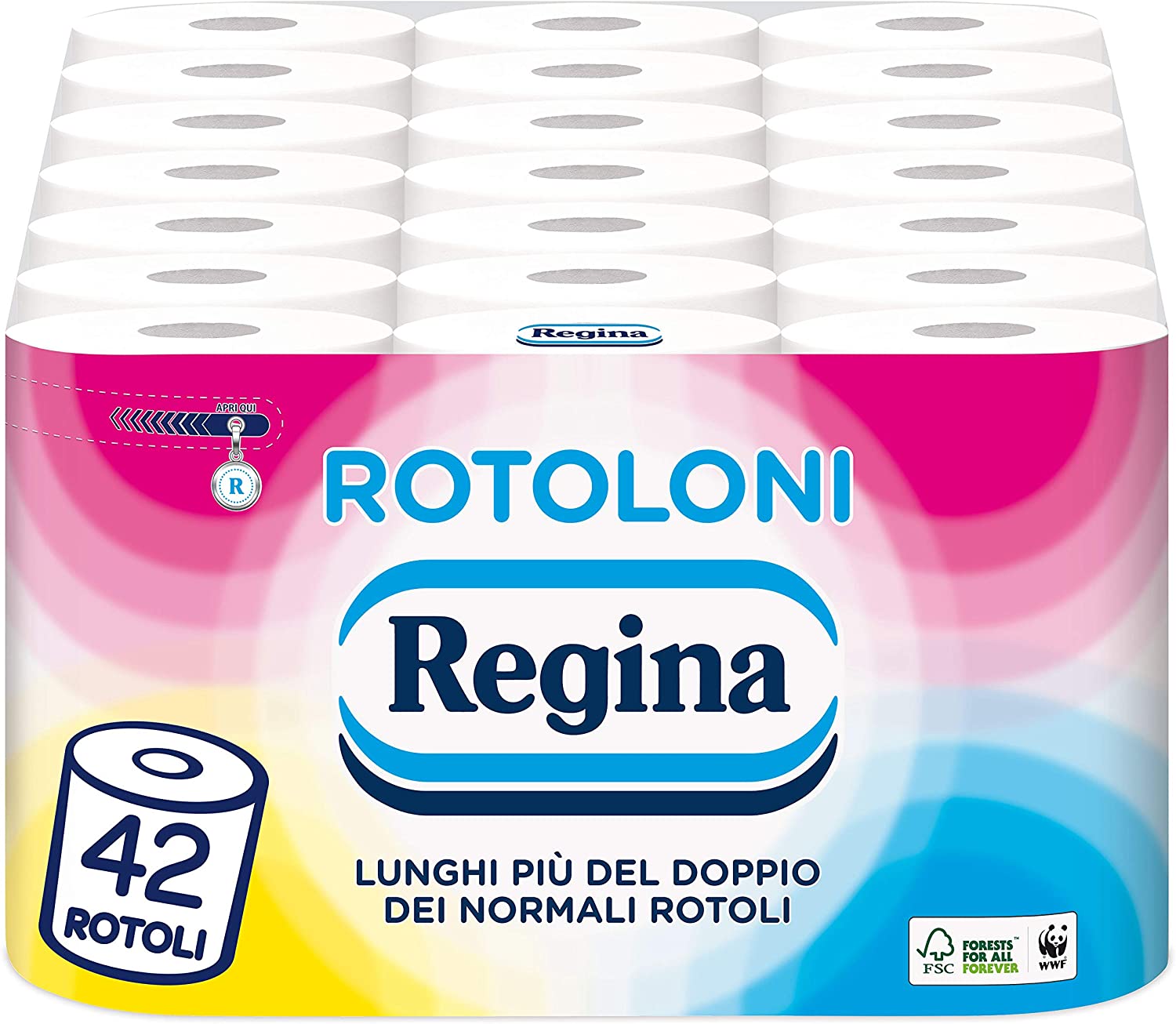 Rotoloni Regina Carta Igienica - Confezione da 42 Maxi Rotoli