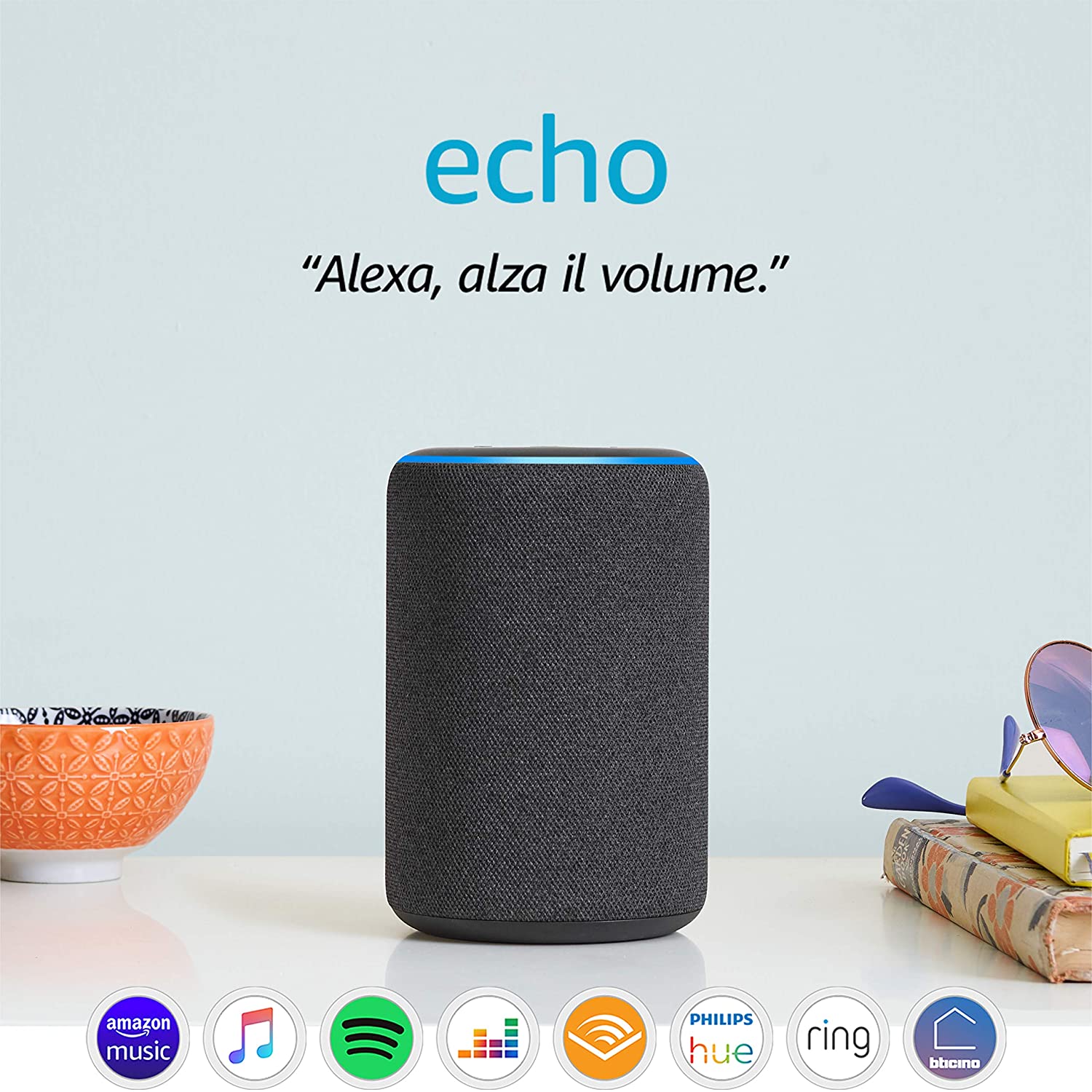 Amazon Echo 3nd Gen - Altoparlante intelligente con integrazione Alexa