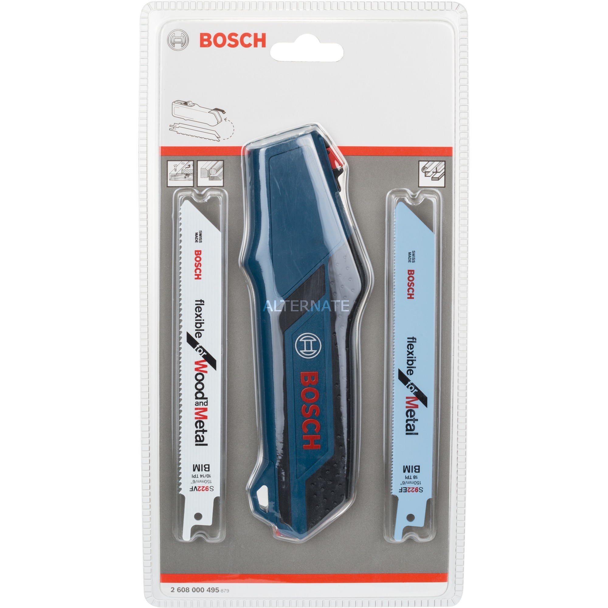 Bosch Professional 2608000495 Seghetto Manuale con 2 Lame Intercambiabili