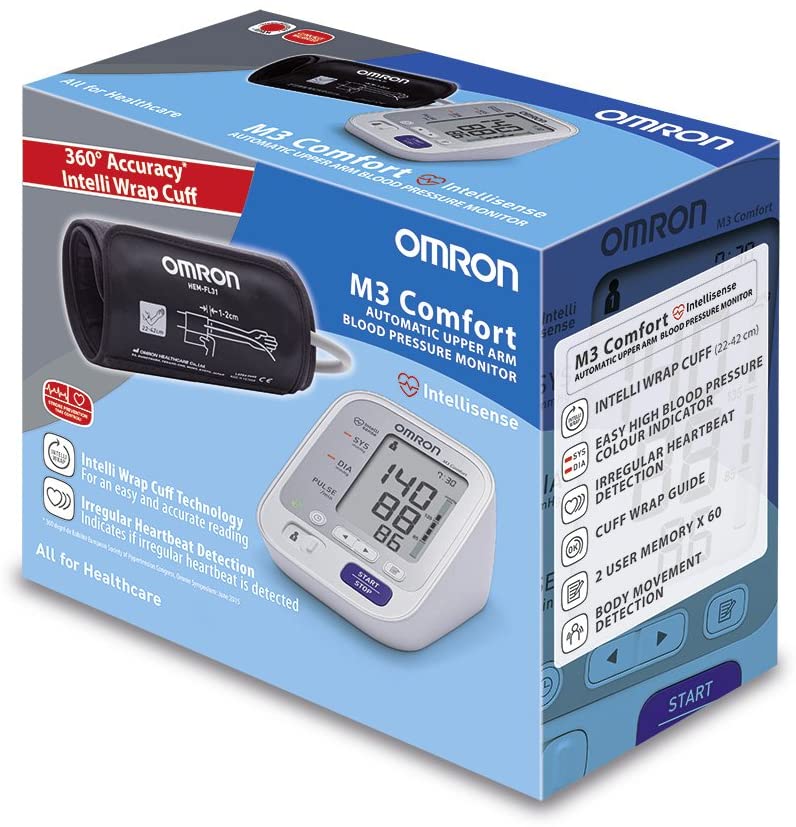 OMRON M3 Comfort - Misuratore di Pressione da Braccio Digitale