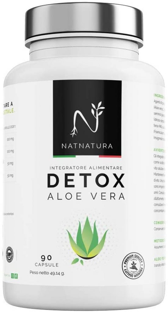 Detox Aloe Vera & finocchio - Dimagrante 100% naturale 90 caps