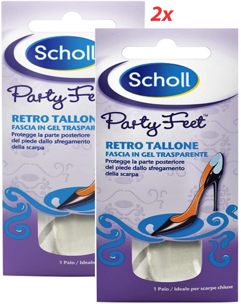 Scholl Party Feet - Retro Tallone in Gel Trasparente 2pz