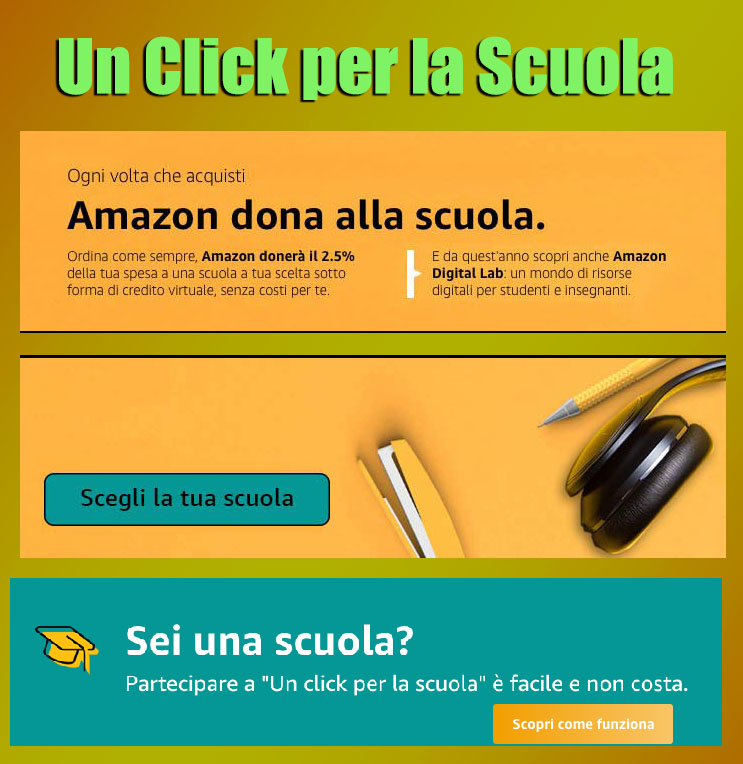 "Un Click per la Scuola" - Iniziativa Amazon