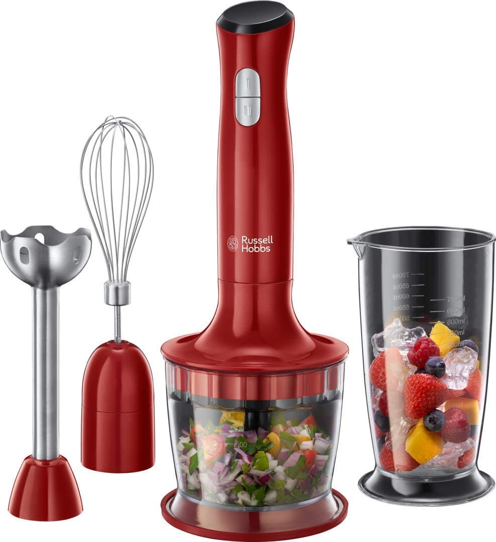 Russell Hobbs Desire - Frullatore ad Immersione Rosso