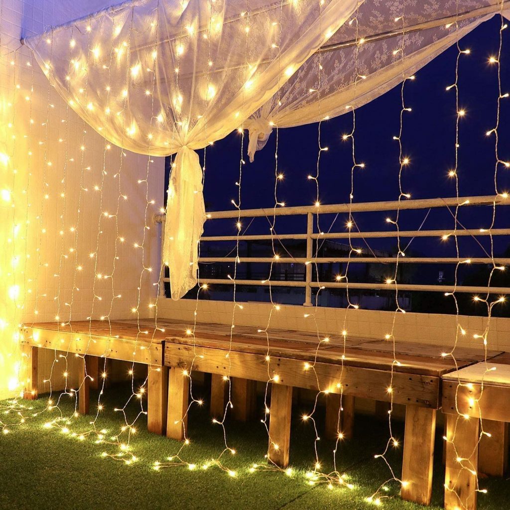 Tenda Luminosa Natale - Interno/Esterno con 600 LEDs