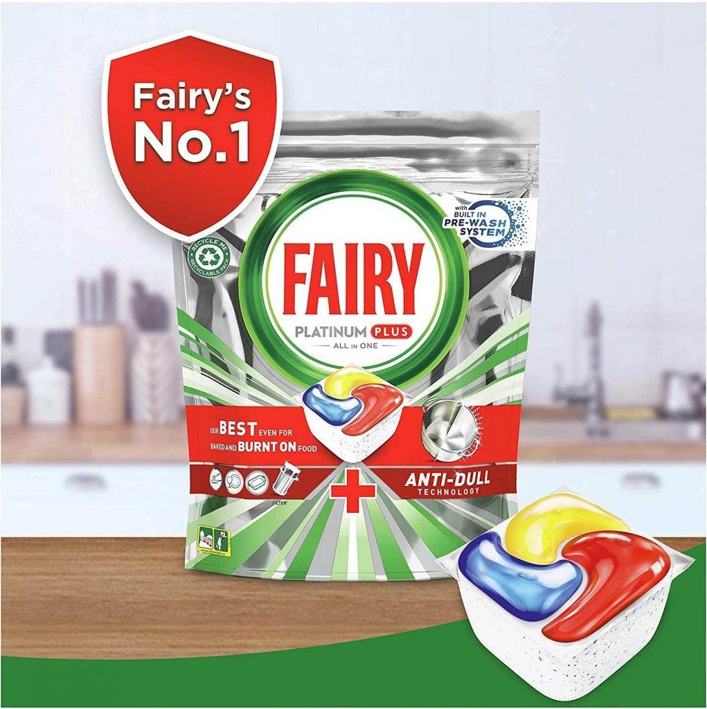 Fairy Platinum Plus Tutto In Uno - Limone 100 Caps Lavastoviglie