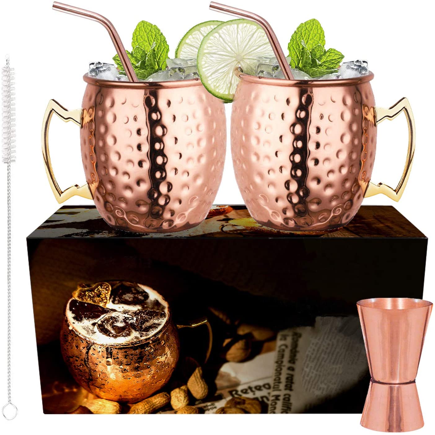 Set 2 Bicchieri Moscow Mule in Rame