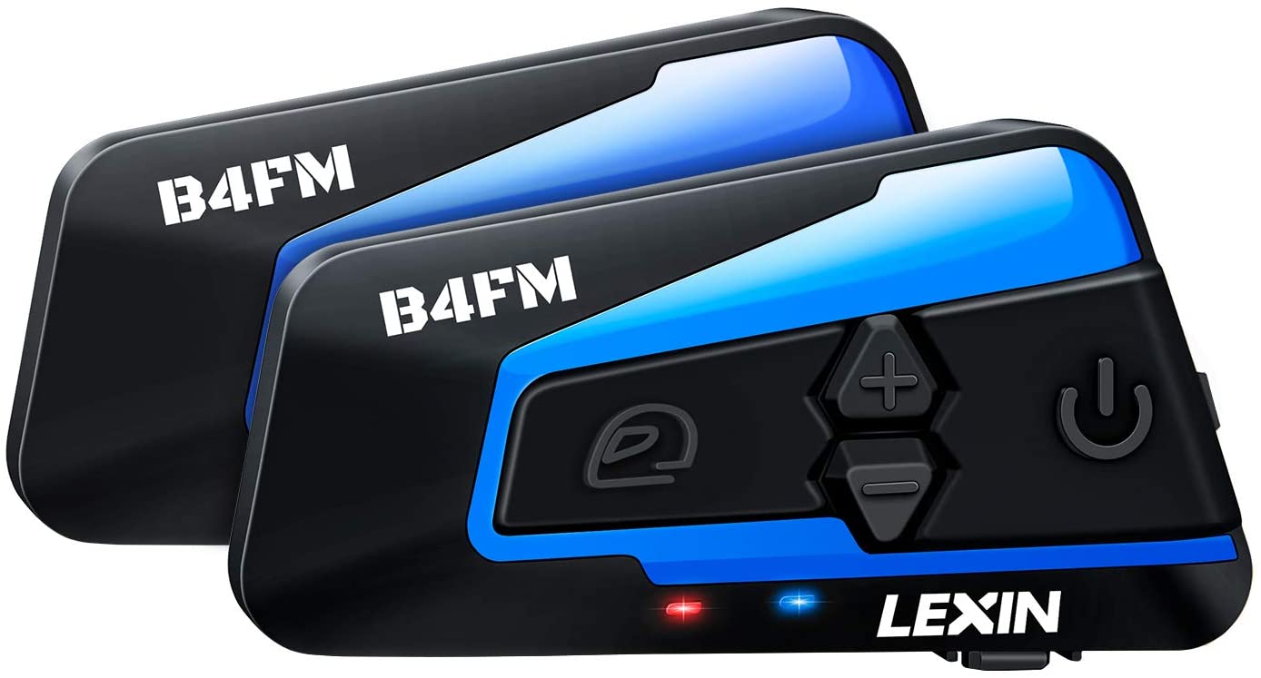 LEXIN 2X LX-B4FM Interfono moto, Bluetooth