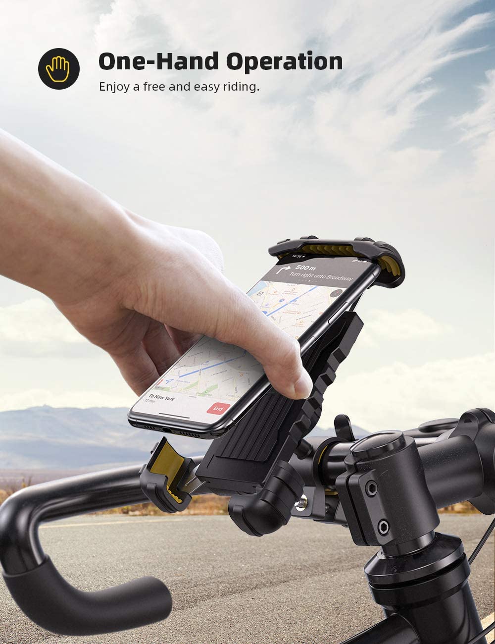 Lamicall Supporto Telefono per Bicicletta
