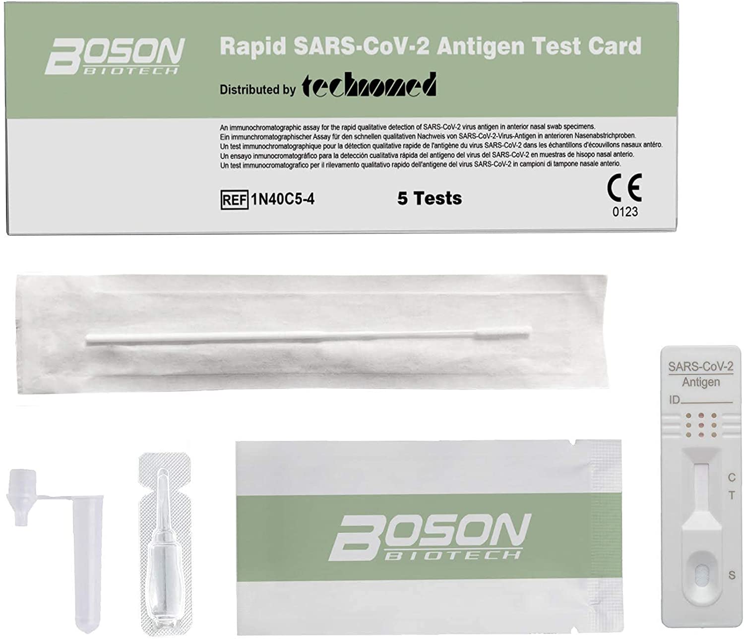 Boson Test Rapido per l'Antigene SARS-COV-2 - 5 test