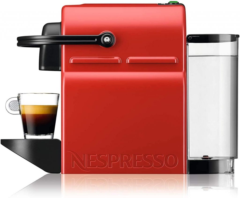 Nespresso Inissia - Macchina caffé espresso Ruby Red 