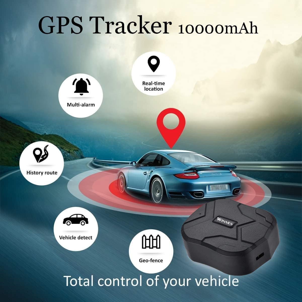 Localizzatore GPS con Geo-Fence Alarm Tracciatore di Posizione