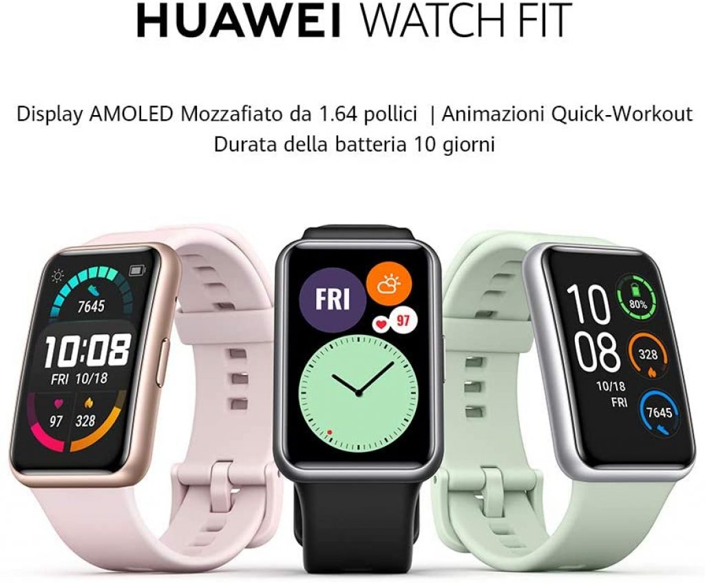 HUAWEI WATCH FIT - Smartwatch 1.64" Animazioni 