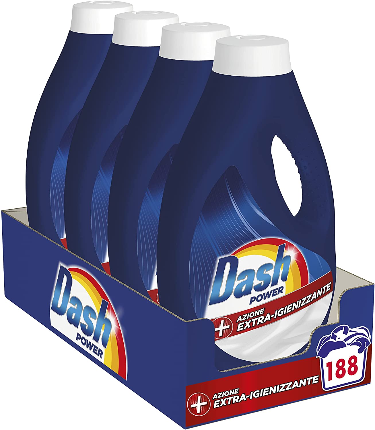 Dash Detersivo Lavatrice Liquido 188 Lavaggi (4 x 47)