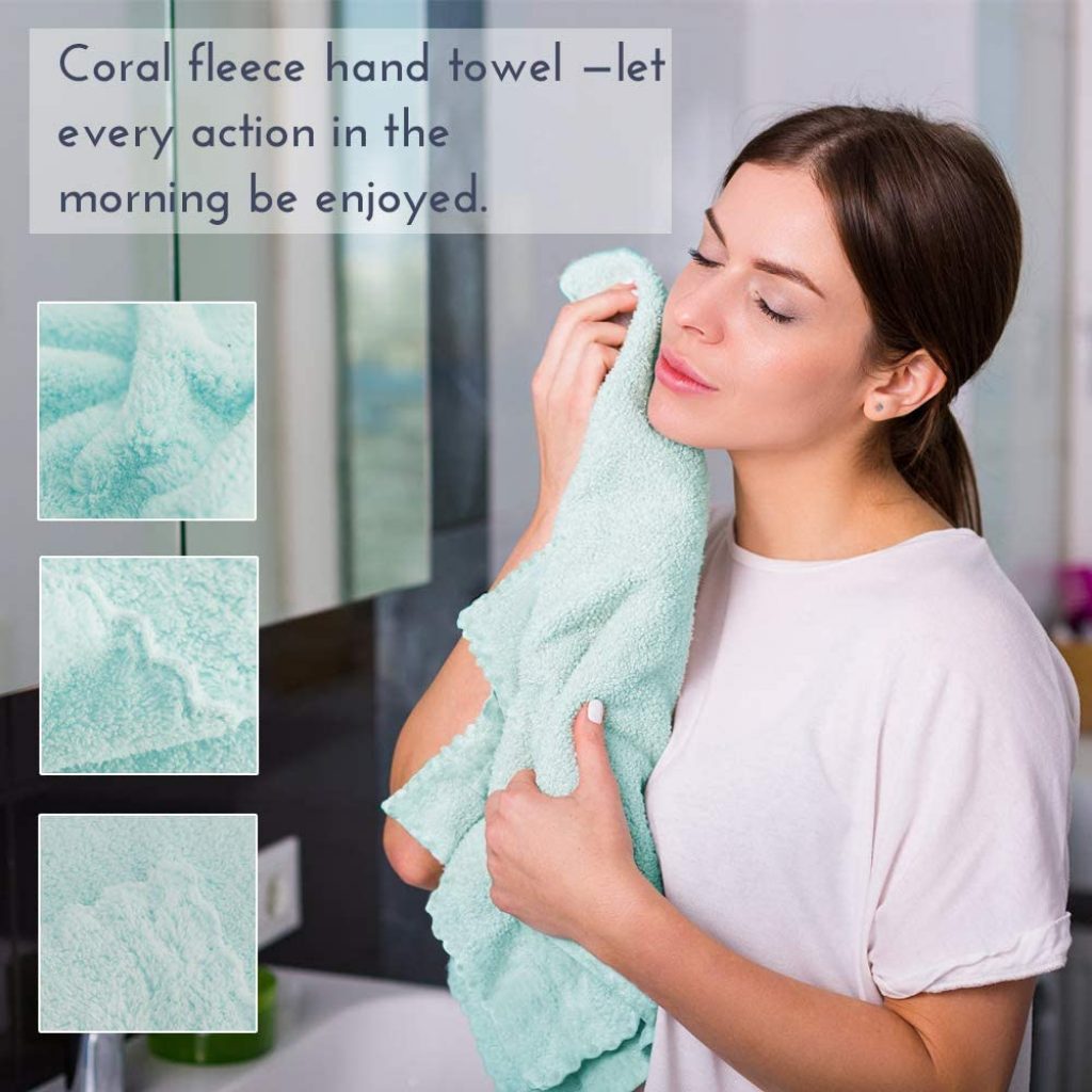Set di 5 Asciugamani Viso-Mani ad Asciugatura Rapida