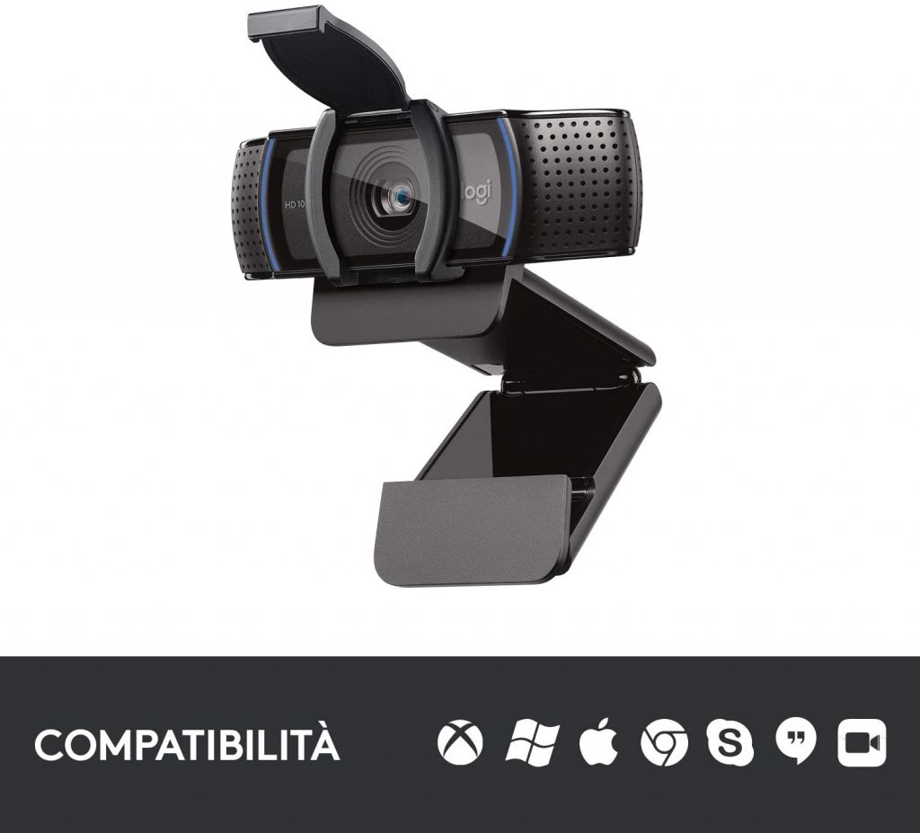 Logitech C920S HD Pro Webcam - Videochiamata Full HD