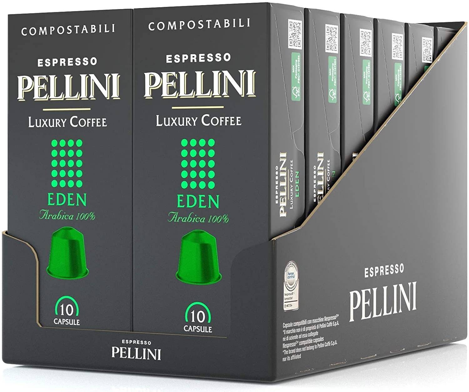 Pellini Luxury Coffee Eden - 120 Caps Compatibili Nespresso