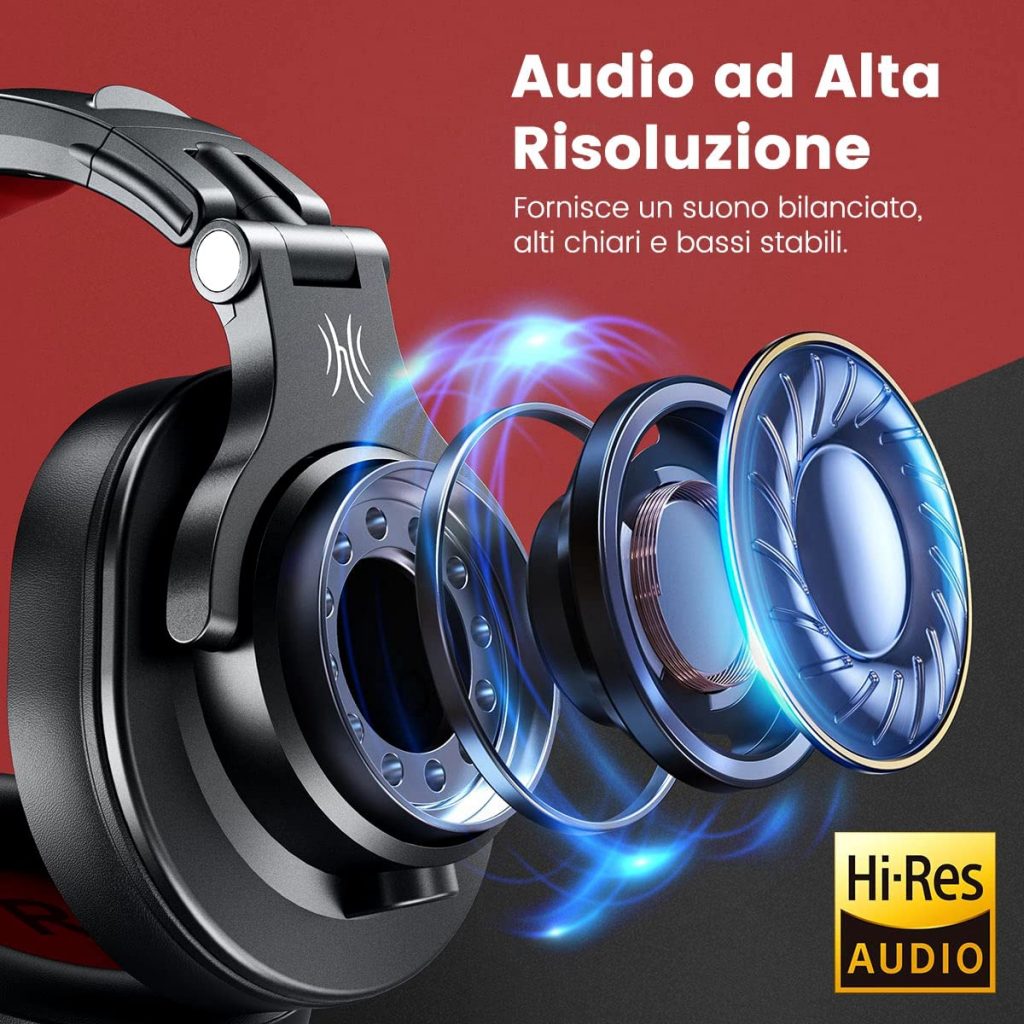 OneOdio A71 Cuffie con Cavo Over Ear Stereo