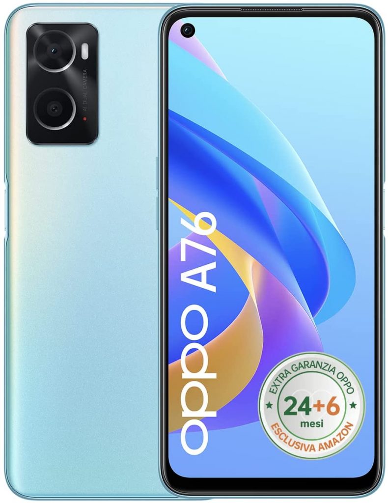 OPPO A76 Smartphone AI - Display 6.56”