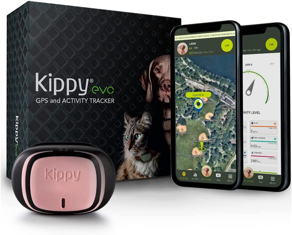 Kippy Evo - Collare GPS per Cani e Gatti con Localizzatore
