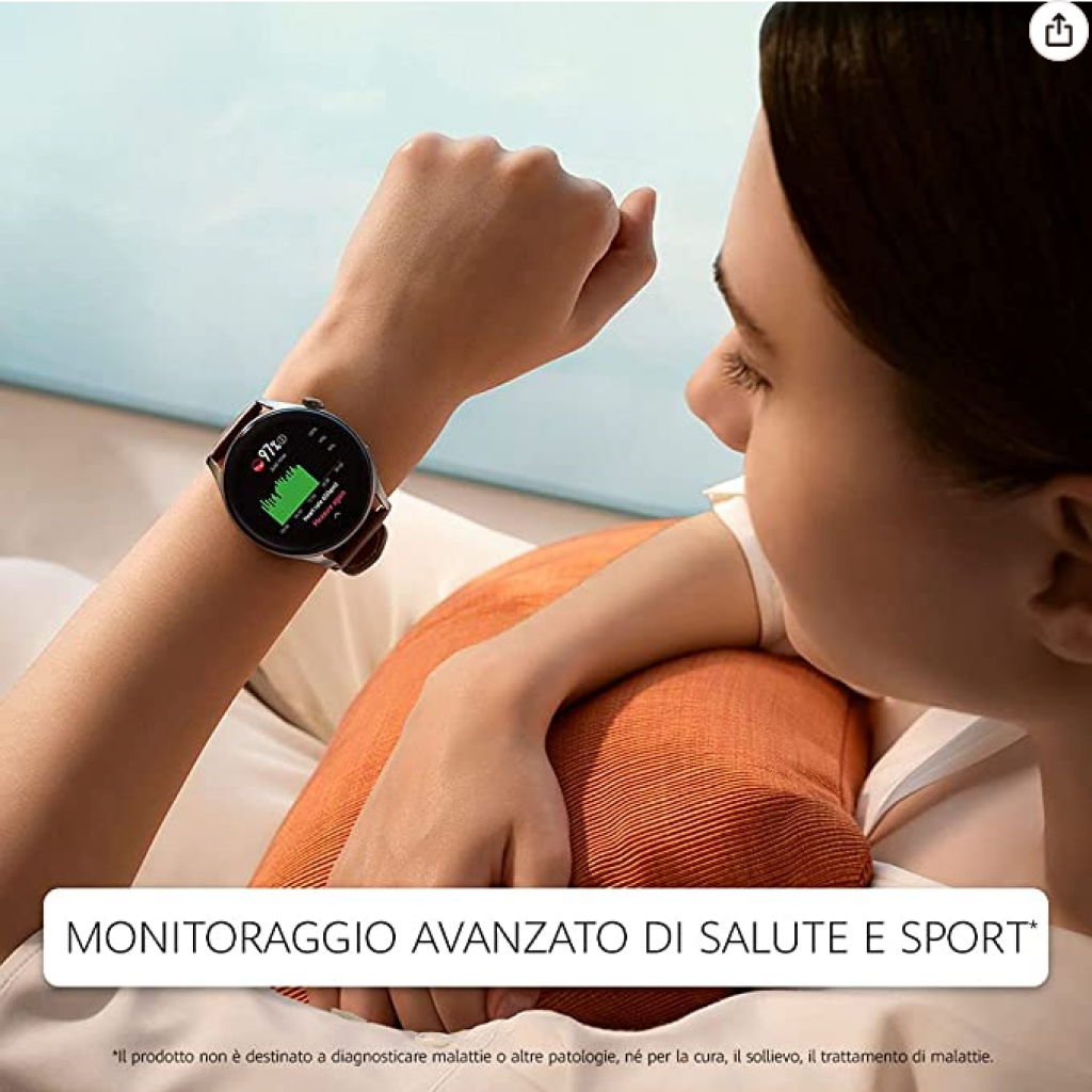 HUAWEI WATCH - Smartwatch 4G Amoled 1.43 Pollici
