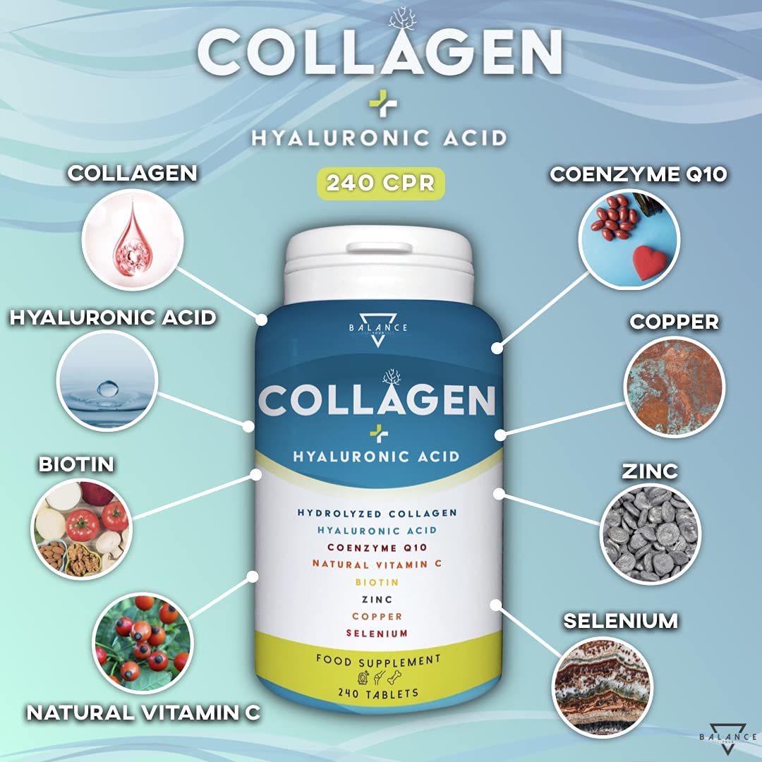Collagene & Acido Ialuronico - Integratore 240 cps