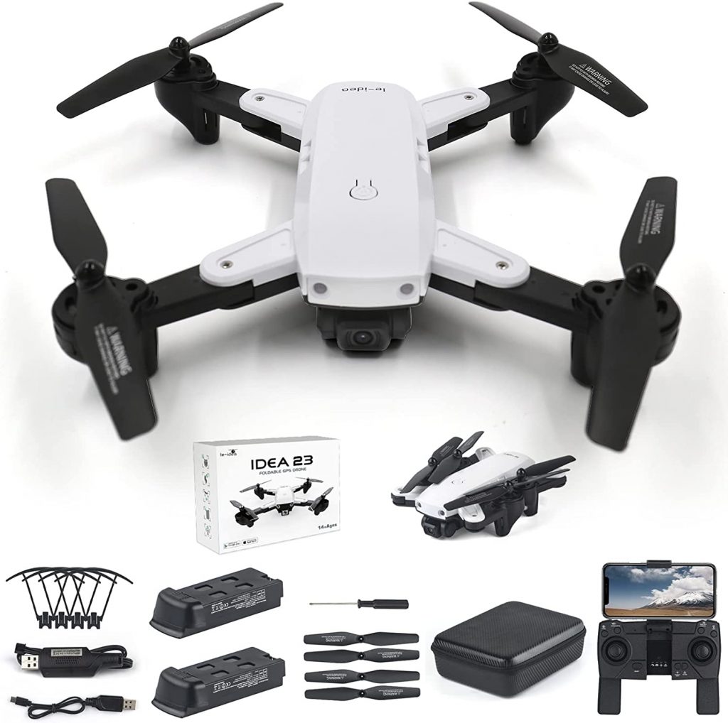 IDEA23 Drone GPS con Telecamera 4K HD Professionale