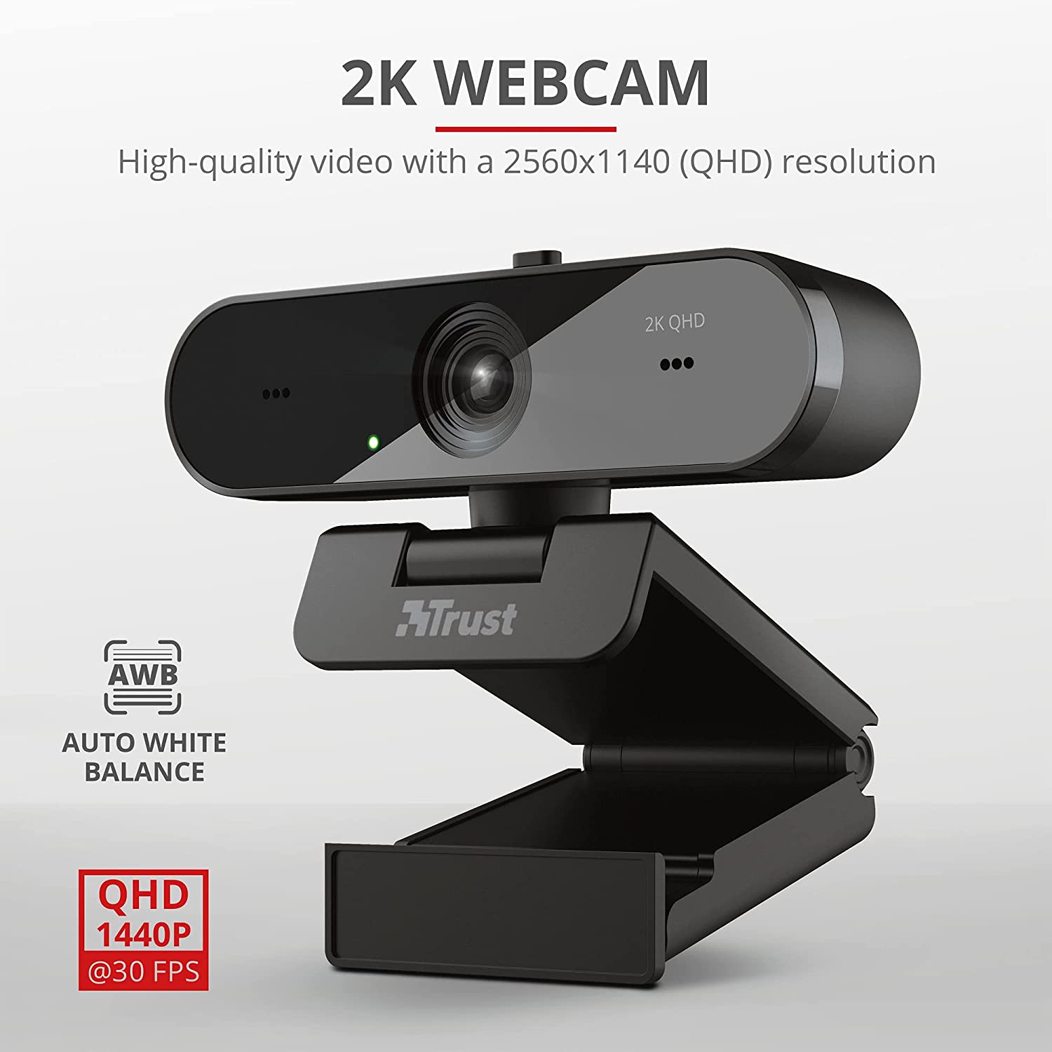Trust Taxon Webcam PC 2K QHD Autofocus