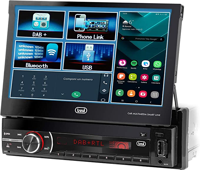 Trevi - Sistema Car Video con Monitor Touch da 7”