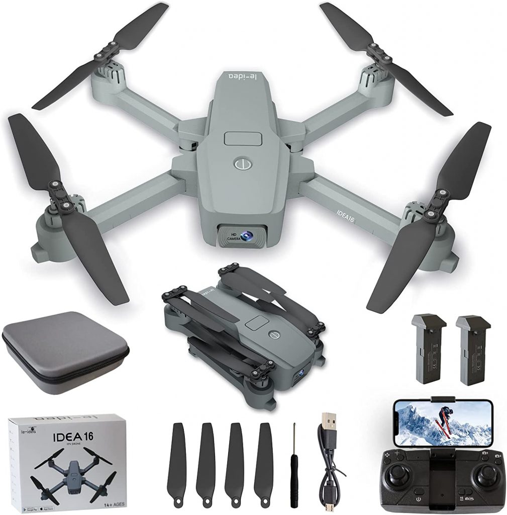 Drone con Fotocamera 4K con 2 Telecamere WIFI 5