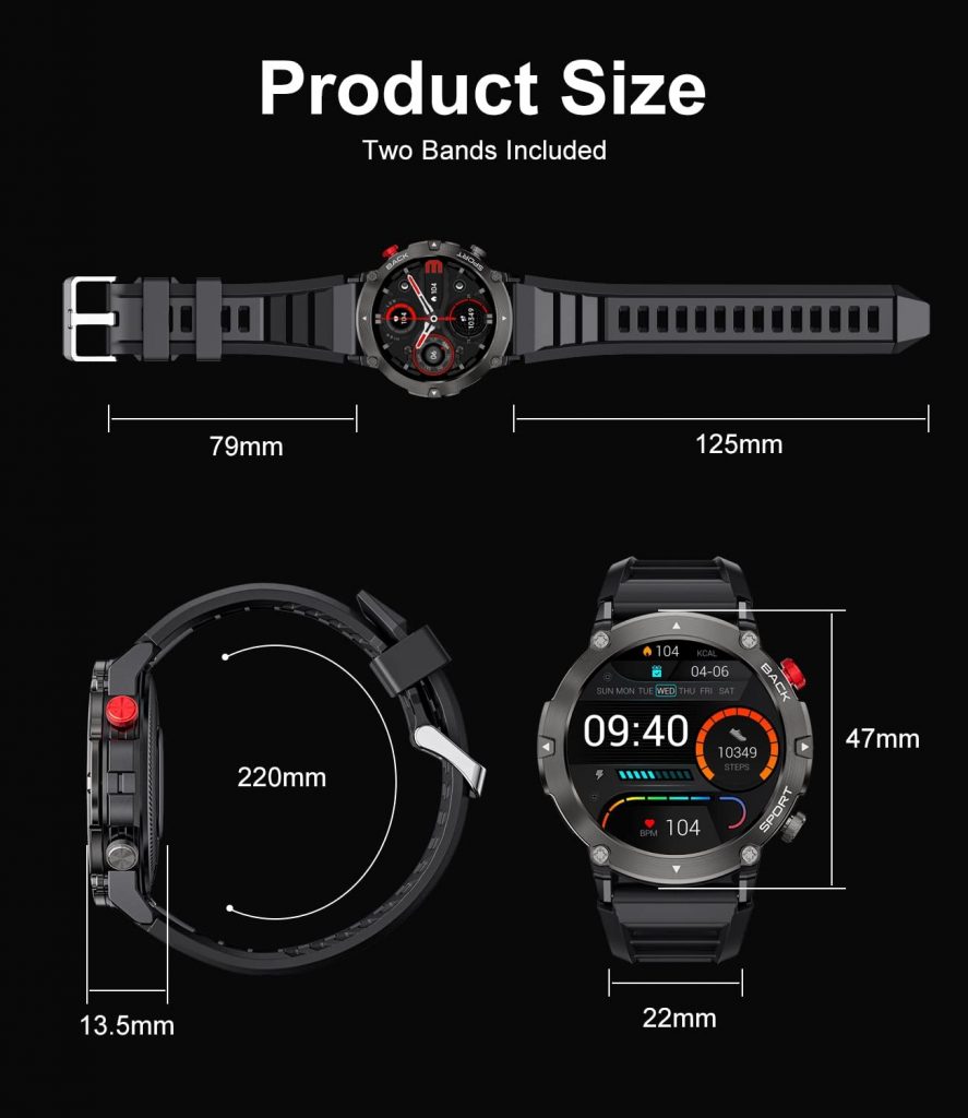 LIGE Orologio Smartwatch con Chiamata Bluetooth